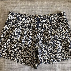 Anthropologie (Hei Hei) shorts, anchor pattern